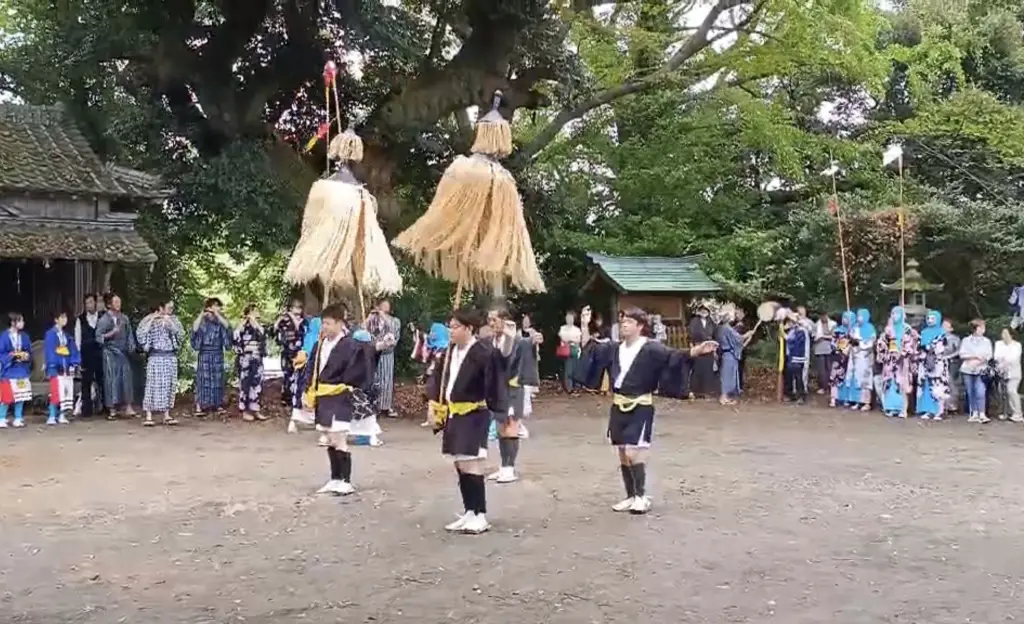 伊福地区のくんち（秋祭り）本番の風景